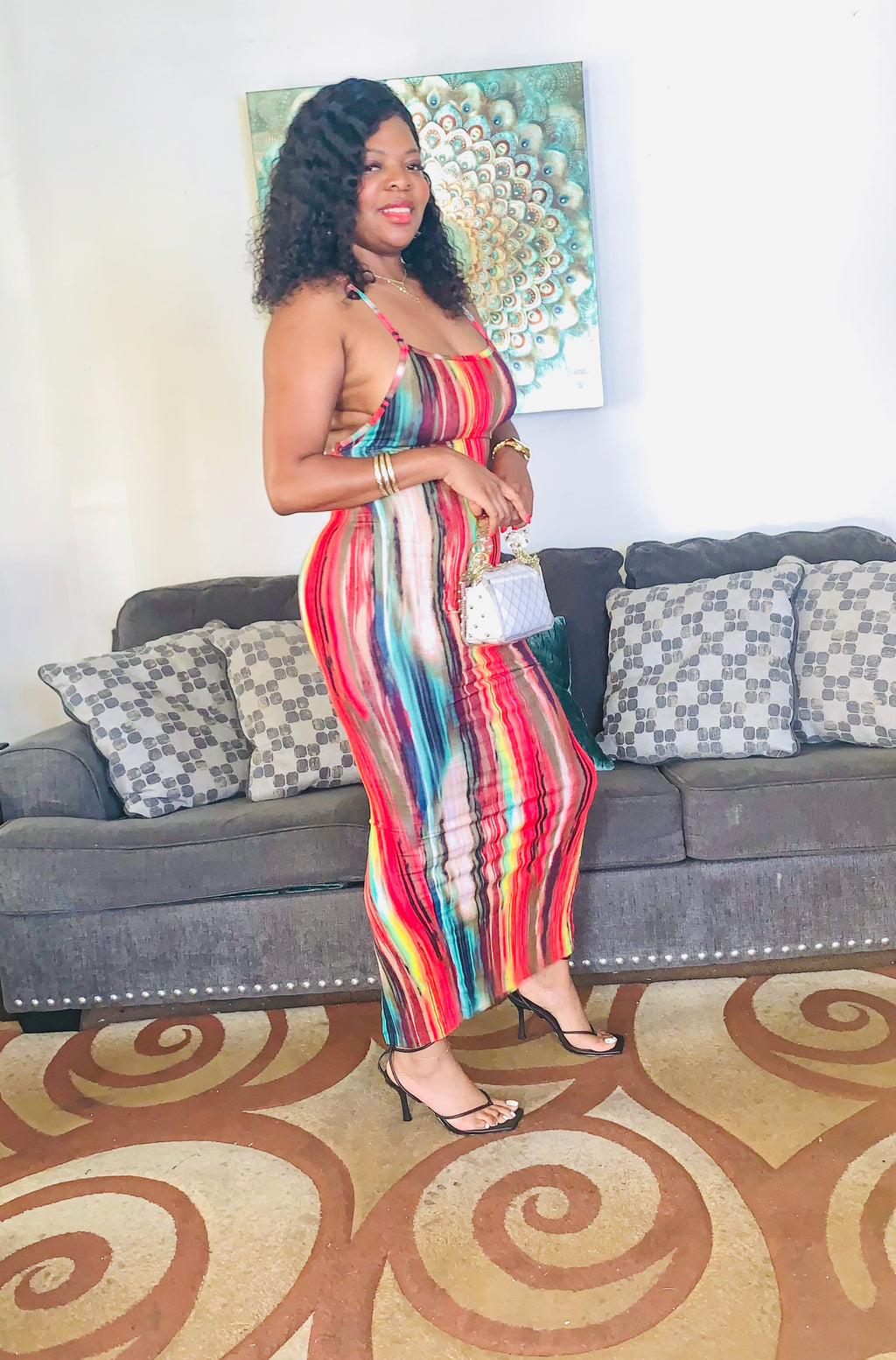 FLIRT A LITTLE MAXI DRESS